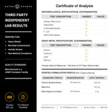 NutraChamps tribulus etiqueta nutricional zoom para revisar ingredientes