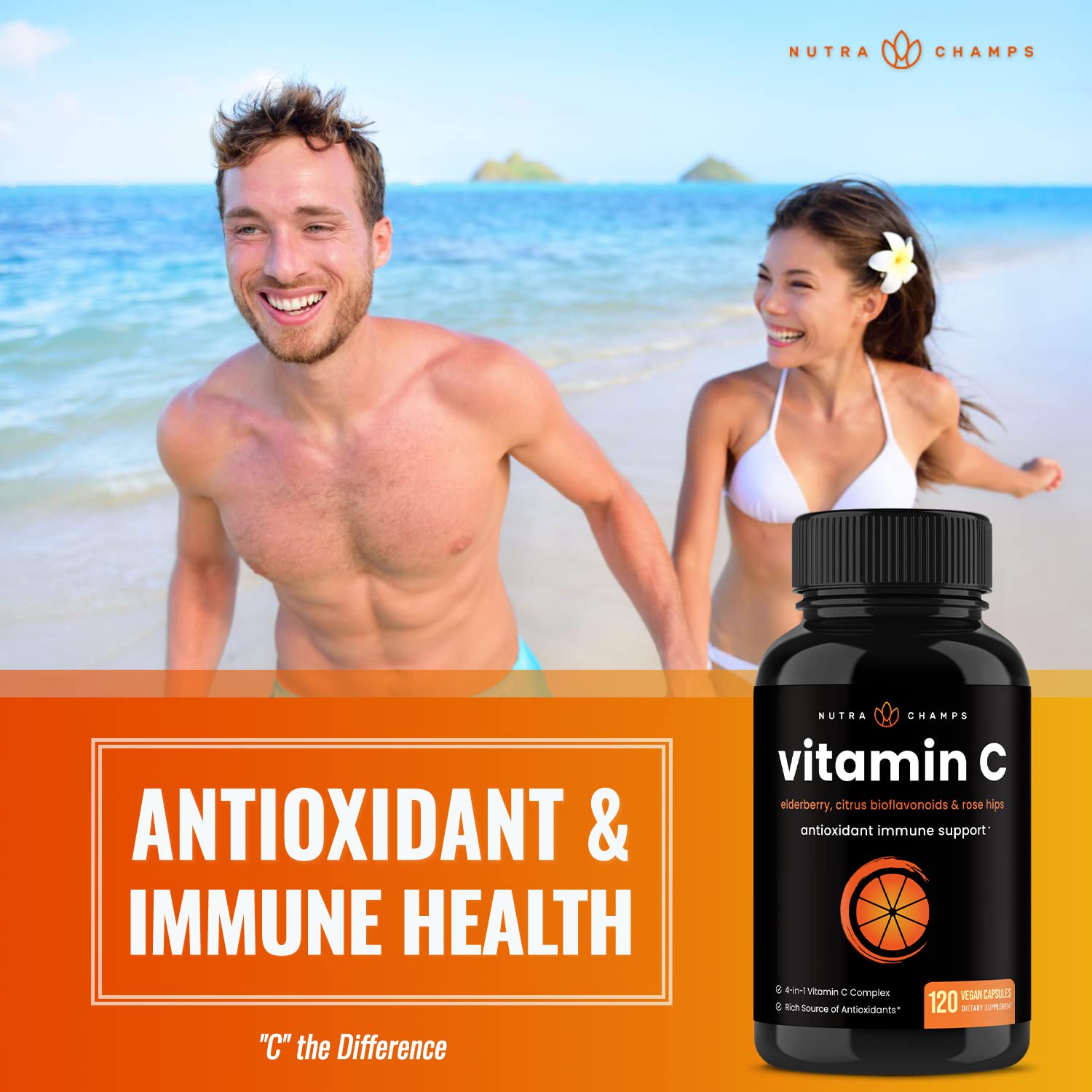 NutraChamps cápsulas en la mano para comparar tamaño y comodidad