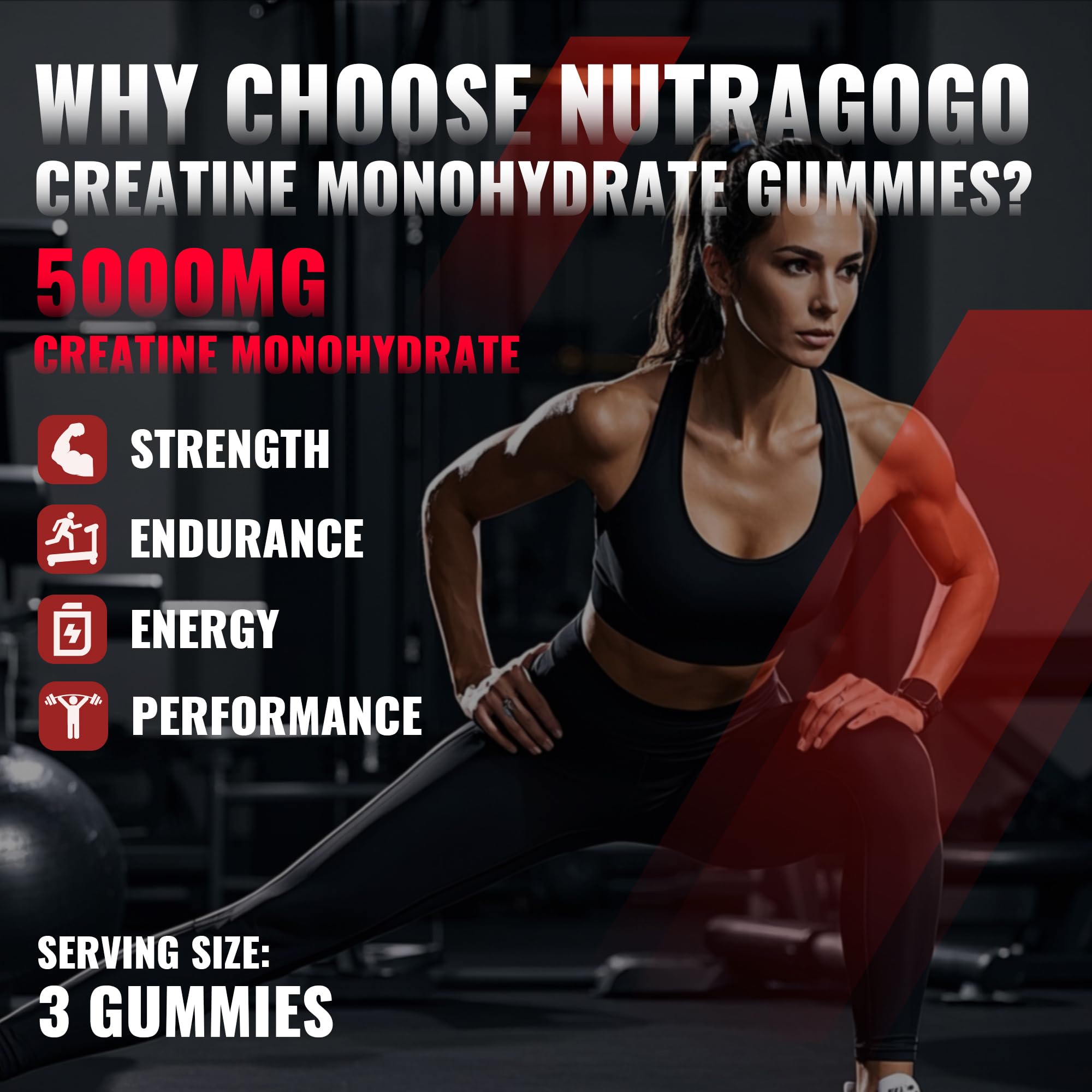 NUTRAGOGO gomitas en mano mostrando tamaño real y portabilidad