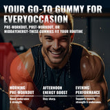 NUTRAGOGO gomitas en escena de estilo de vida activo y conveniencia diaria