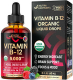 NUTRAHARMONY botella frontal mostrando la fórmula orgánica y beneficio de absorción