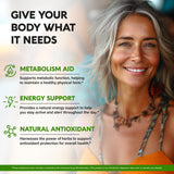 NUTRAHARMONY cápsulas en primer plano para apreciar textura vegana y facilidad de ingesta