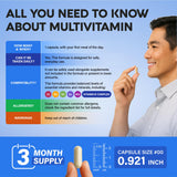 NUTRAHARMONY cápsula en la palma para comparar tamaño real fácil de tragar