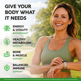 NUTRAHARMONY detalle de una cápsula destacando fórmula concentrada y fácil ingestión