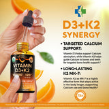 NUTRAHARMONY etiqueta frontal con información de D3 10000 IU y K2 MK‑7
