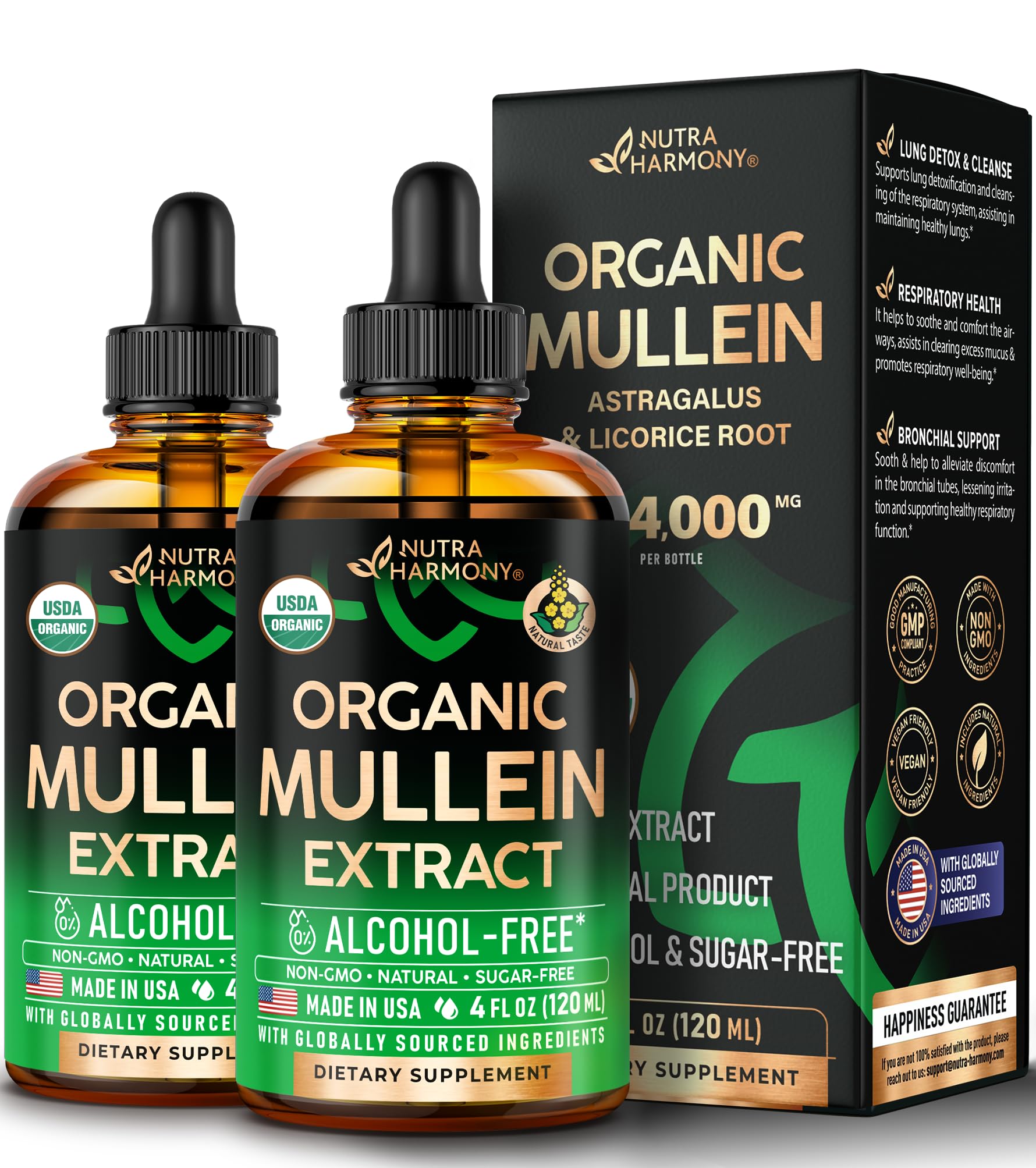 NUTRAHARMONY frente del empaque mostrando presentación y beneficio respiratorio
