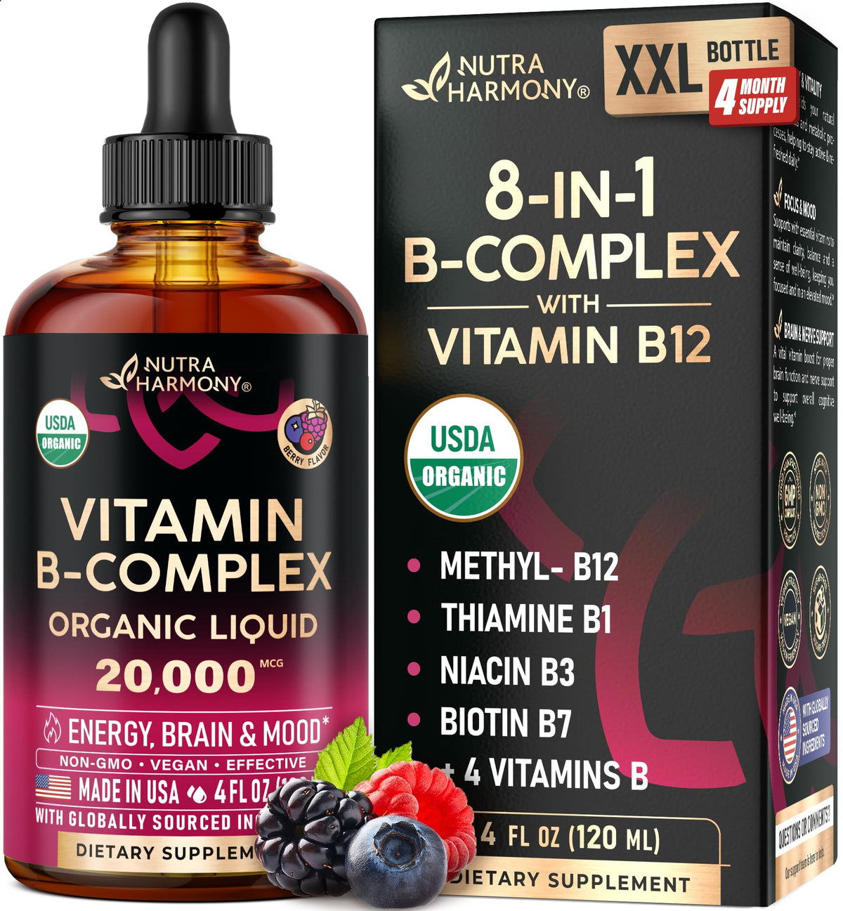NUTRAHARMONY frente del empaque mostrando etiqueta y beneficios