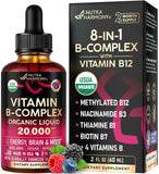 NUTRAHARMONY botella frontal mostrando etiqueta y formato orgánico
