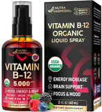 NUTRAHARMONY envase frontal del spray B12 muestra formato y beneficio práctico