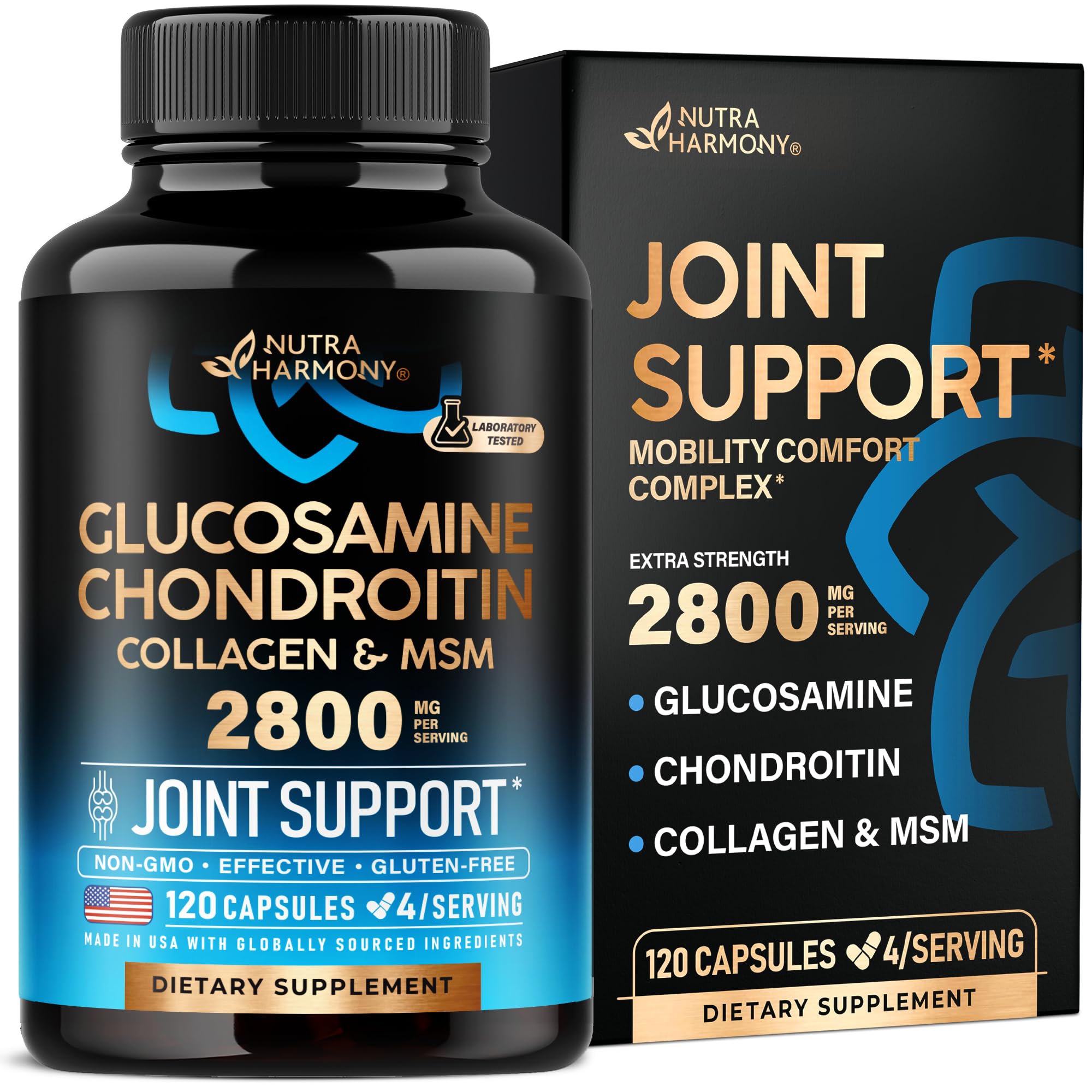 NUTRAHARMONY envase frontal mostrando fórmula para movilidad
