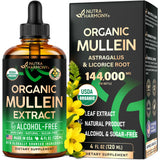 NUTRAHARMONY frasco frontal del extracto orgánico para apoyo respiratorio