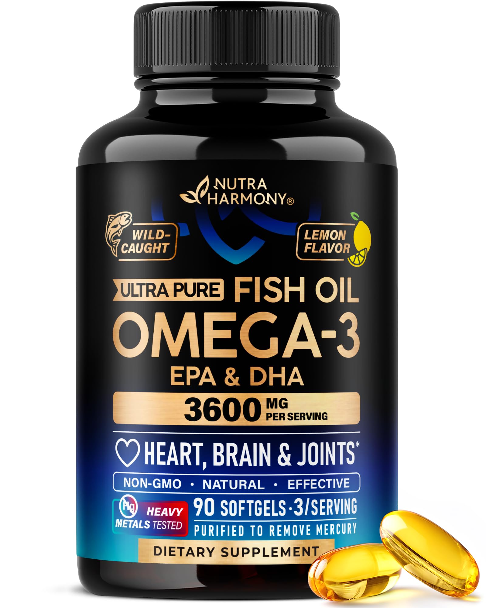 NUTRAHARMONY envase frontal con etiqueta clara y beneficios visibles