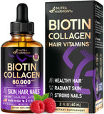 NUTRAHARMONY envase frontal de biotina y colágeno con diseño claro y atractivo