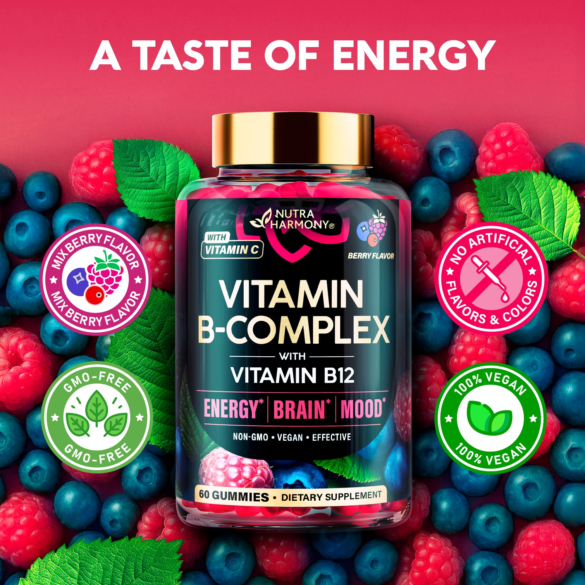 NUTRAHARMONY gomitas en mano para comparar tamaño y dosificación práctica