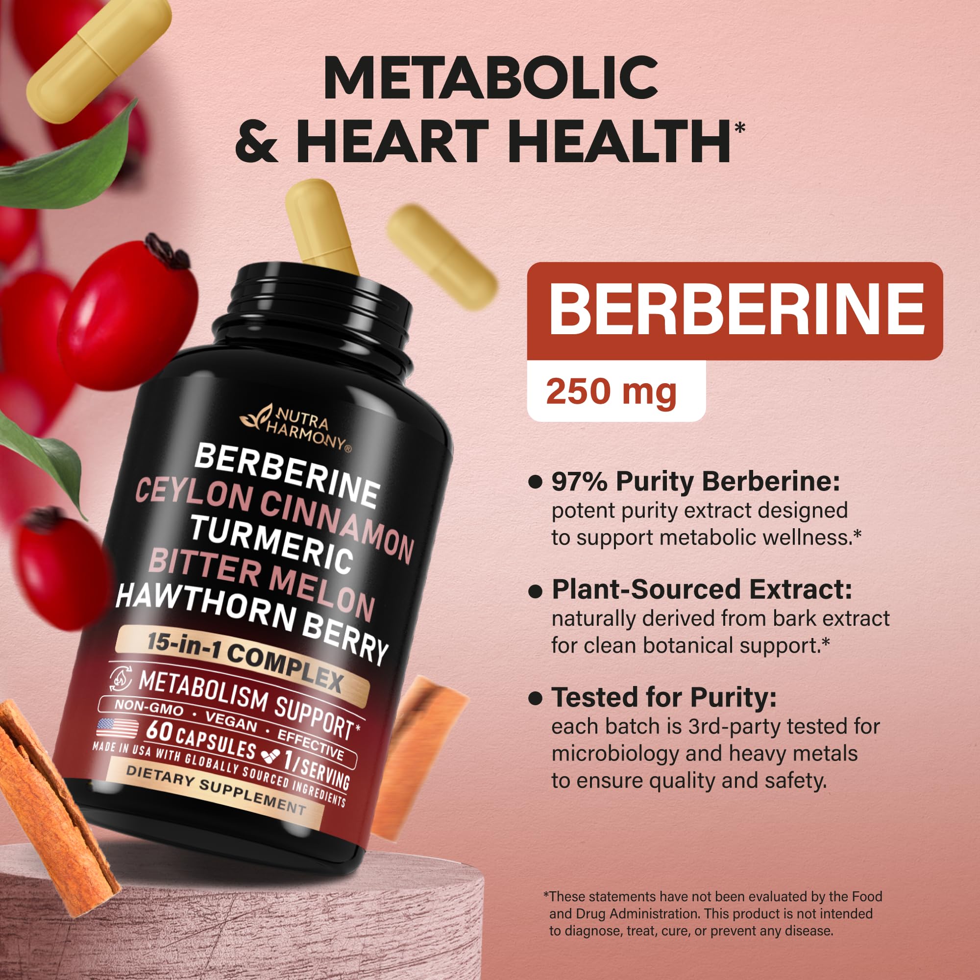 NUTRAHARMONY canela de Ceilán y botanicals que resaltan calidad y pureza
