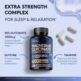 NUTRAHARMONY ingredientes glicina y taurina ilustrados para soporte de sueño