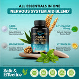 NUTRAHARMONY ingredientes clave L-teanina y GABA destacando sinergia