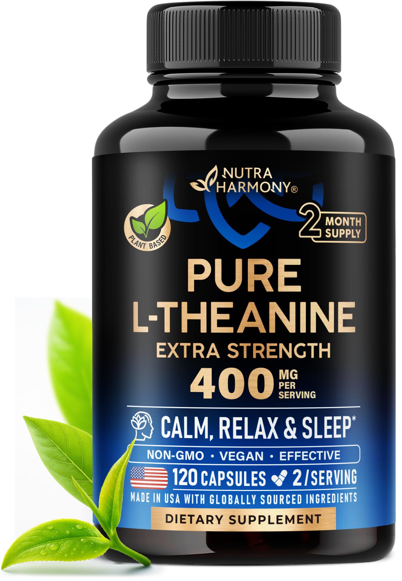 NUTRAHARMONY frontal del envase mostrando etiqueta y beneficio de calma
