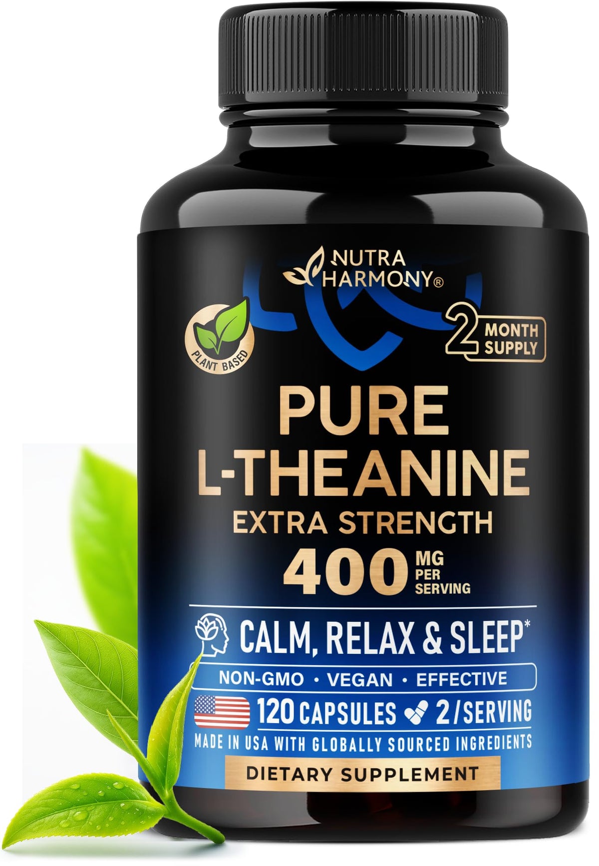 NUTRAHARMONY frontal del envase mostrando etiqueta y beneficio de calma