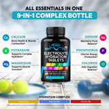 NUTRAHARMONY tabletas disueltas en vaso mostrando rápida mezcla e hidratación