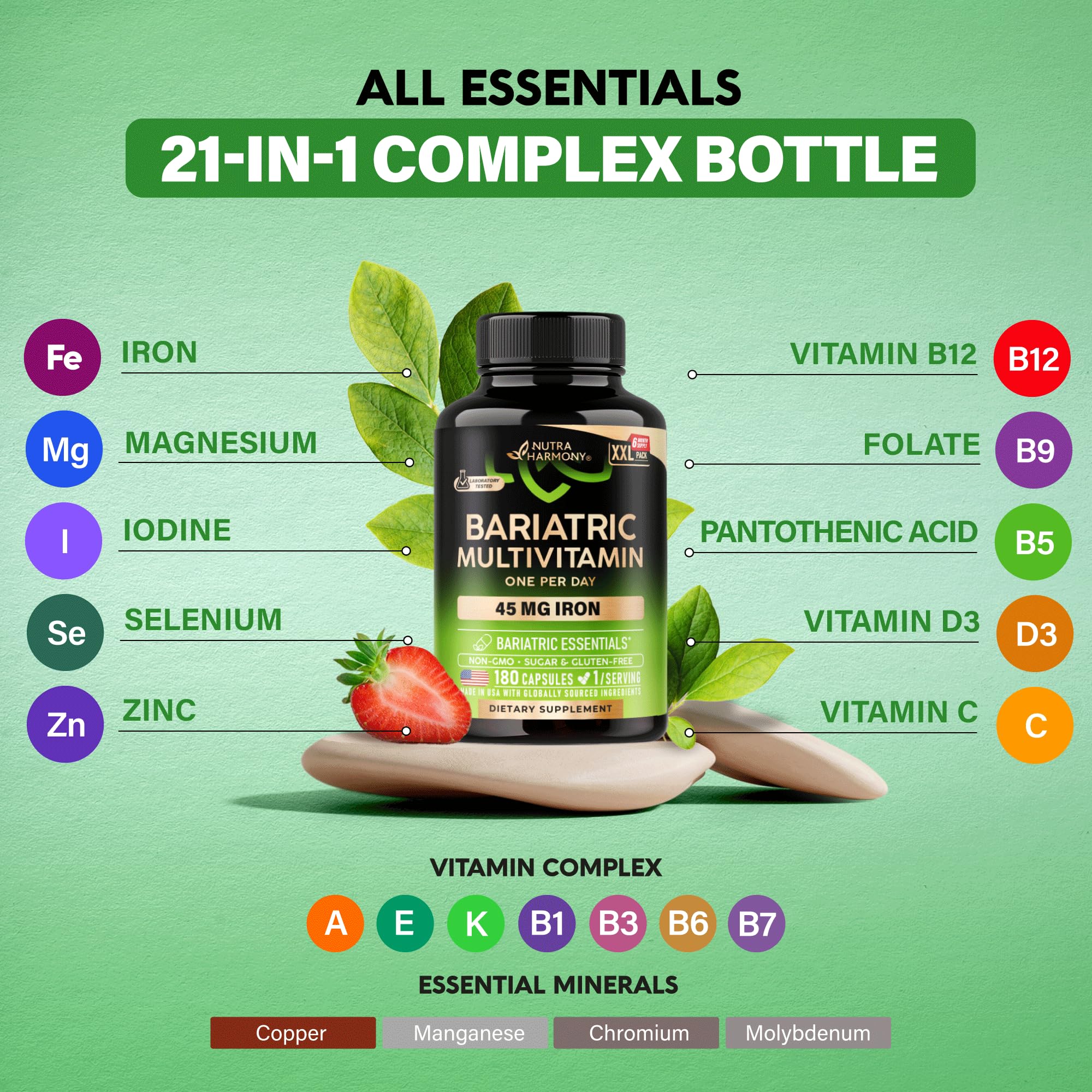 NUTRAHARMONY cápsula junto a moneda para comparar tamaño y comodidad