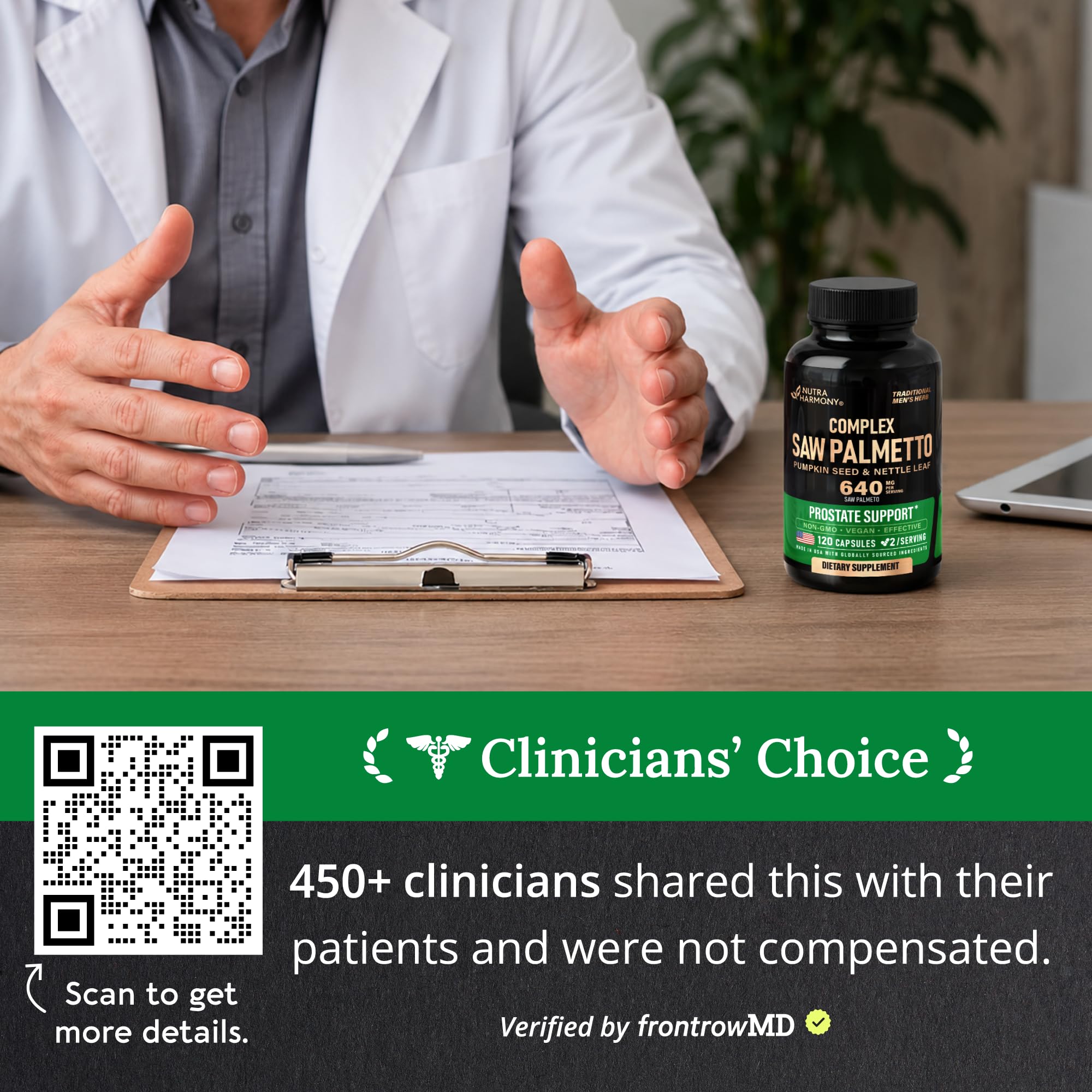 NUTRAHARMONY comparación de tamaño de cápsula para dosis y escala