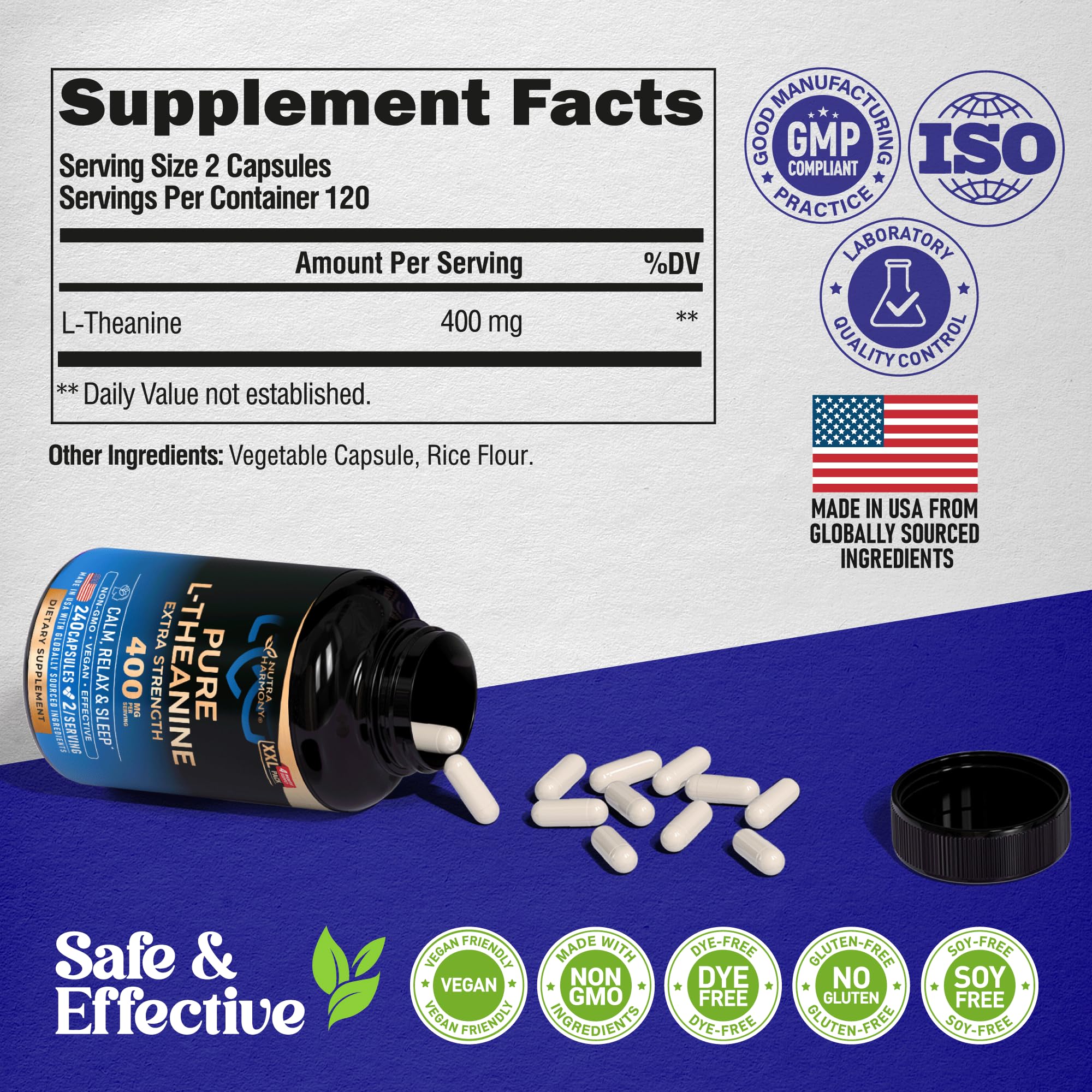 NUTRAHARMONY uso nocturno antes de dormir para mejor descanso