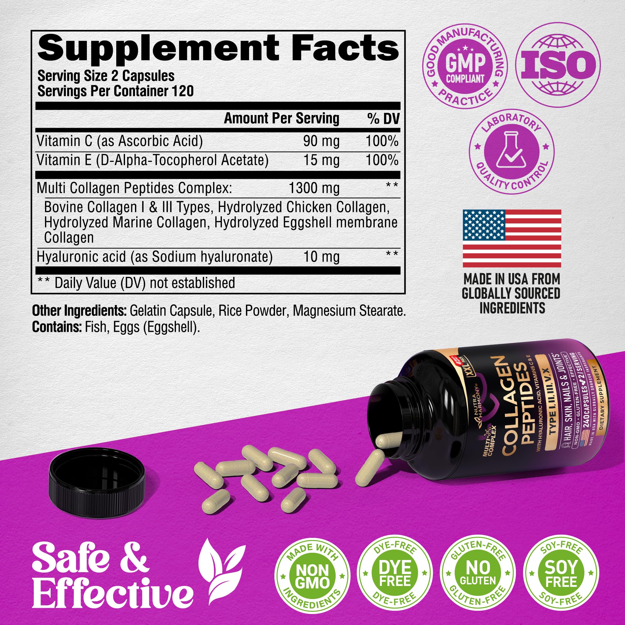 NUTRAHARMONY frasco junto a rutina diaria en baño para uso cotidiano