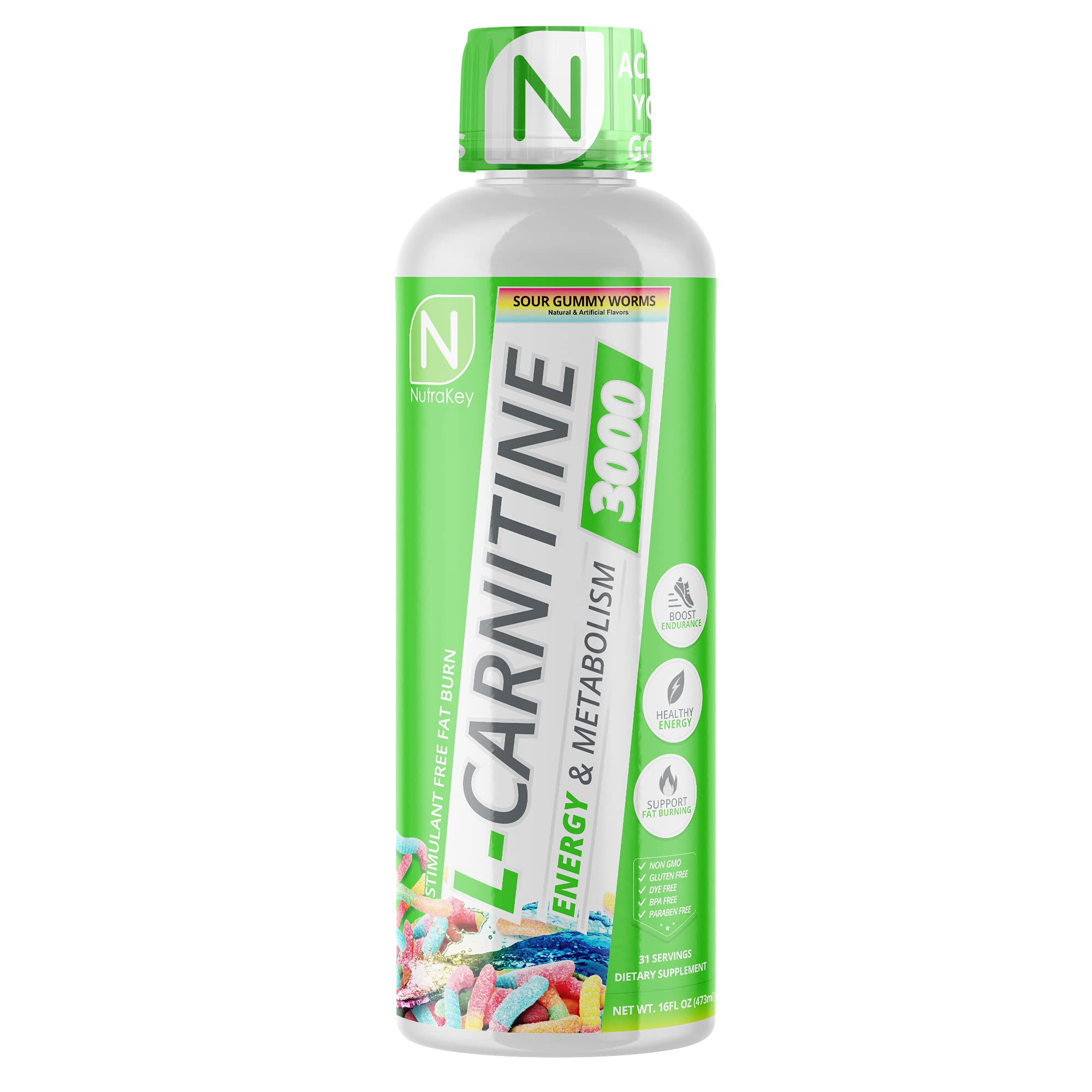 NutraKey envase frontal mostrando etiquetas y beneficio sin estimulantes