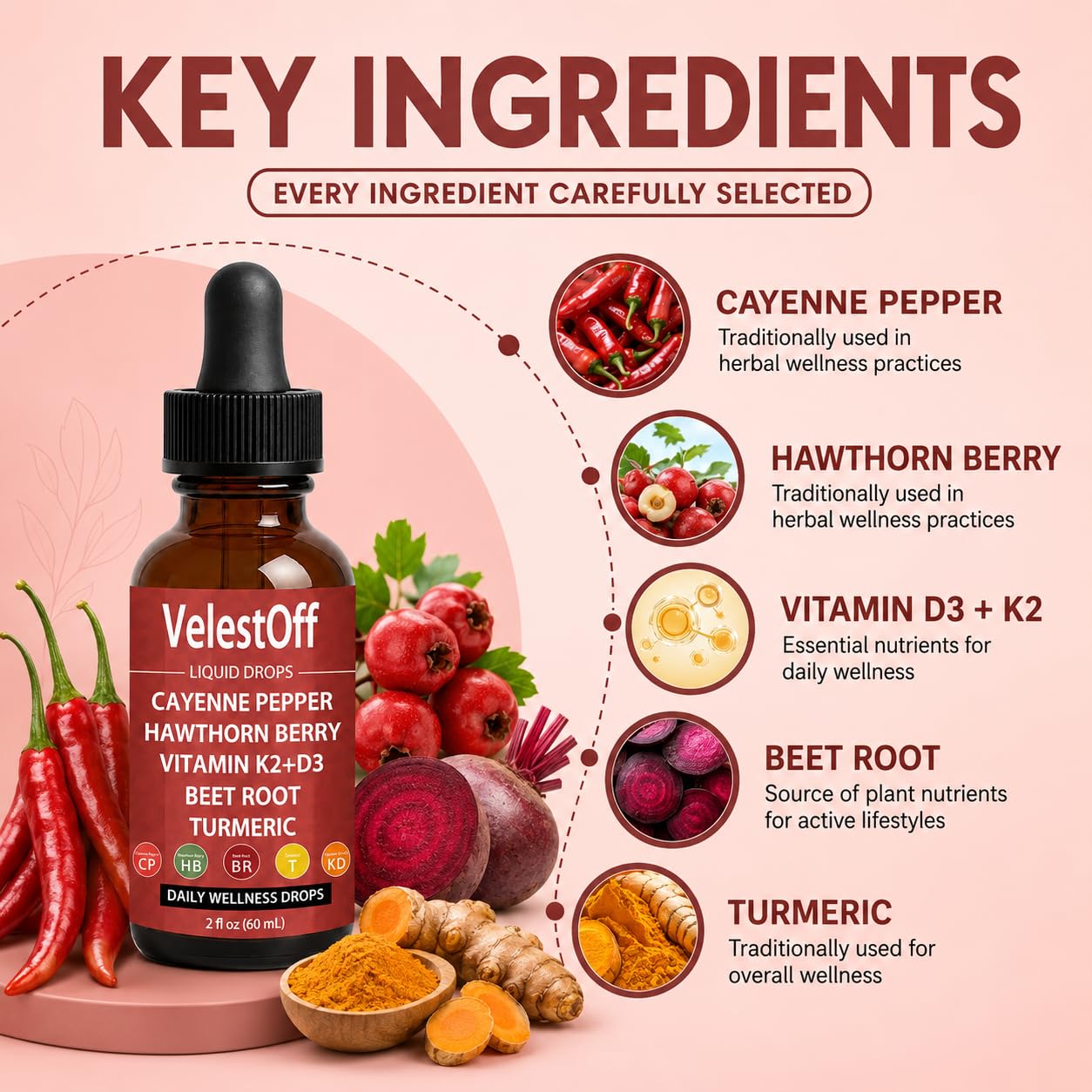 Nutralis gotas de Velestoff en cuchara mostrando textura líquida y aplicación directa