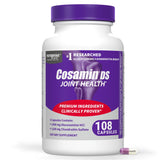 Nutramax Cosamin DS vista frontal, paquete claro y beneficios de movilidad