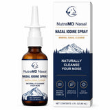 NutraMD Nasal frente del envase mostrando tamaño práctico y uso portable