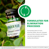 NutraMedix Binder Plus cápsula en mano para dimensionar la toma y facilidad de uso