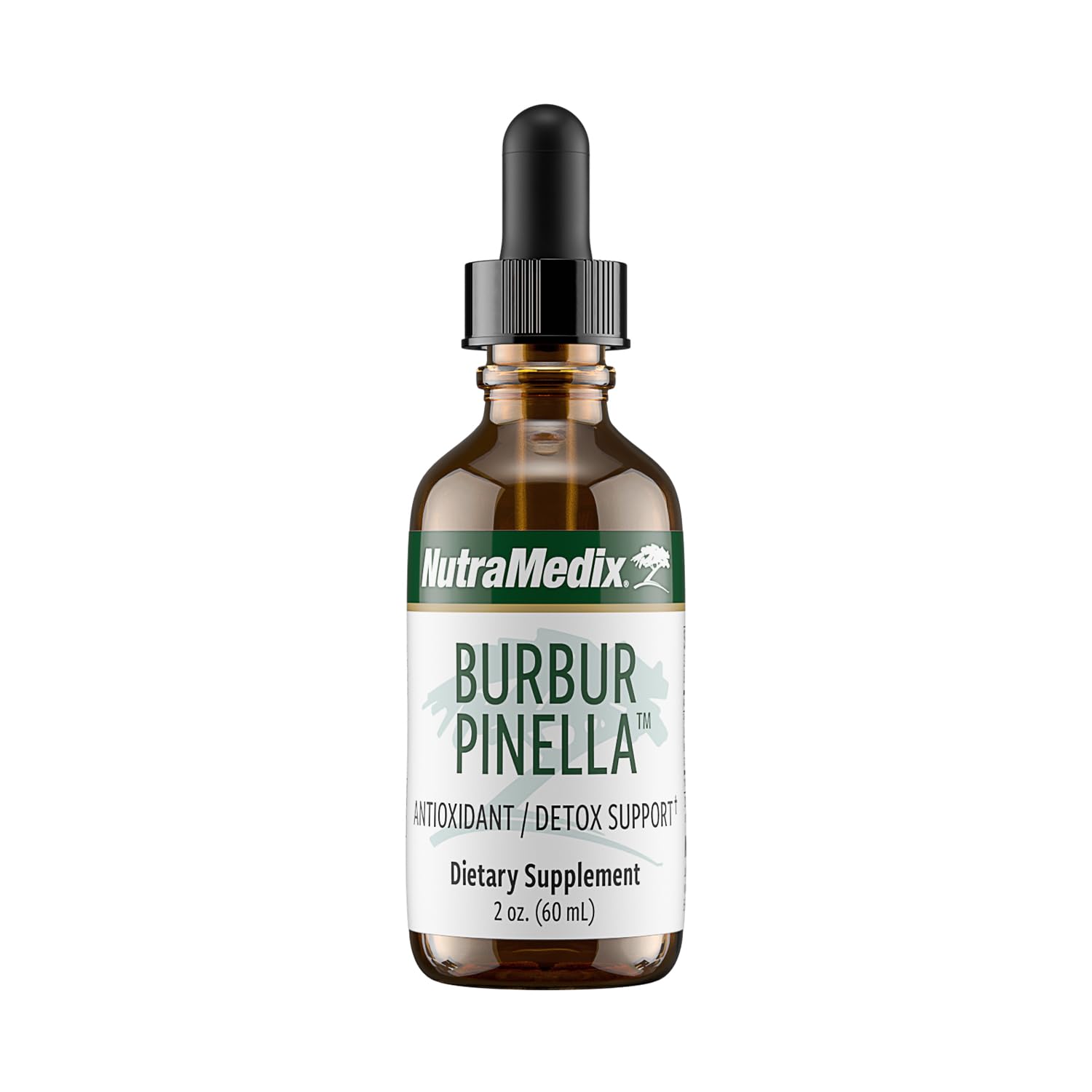 nutramedix frasco frontal de burbur-pinella mostrando presentación y beneficio de claridad