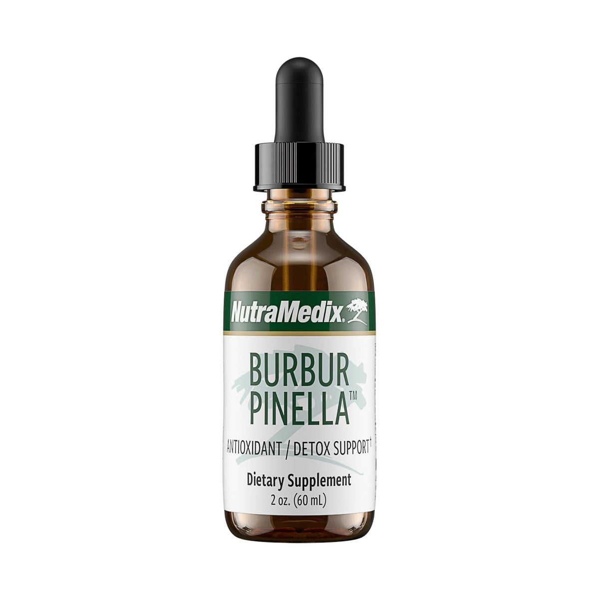 nutramedix frasco frontal de burbur-pinella mostrando presentación y beneficio de claridad