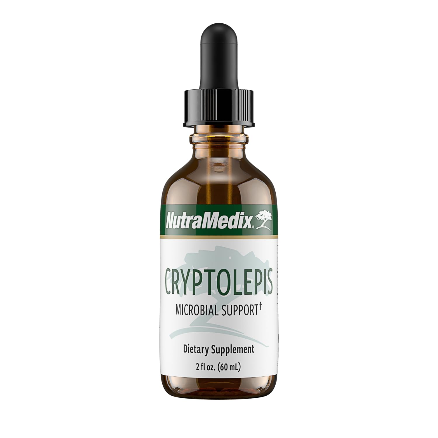 NutraMedix frasco delantero del extracto Cryptolepis, presentación líquida concentrada