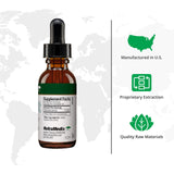 NutraMedix stevia gotero en primer plano para dosificación precisa y sin desperdicio