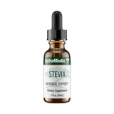 NutraMedix stevia envase frontal mostrando tamaño y marca, ideal para sustituir azúcar