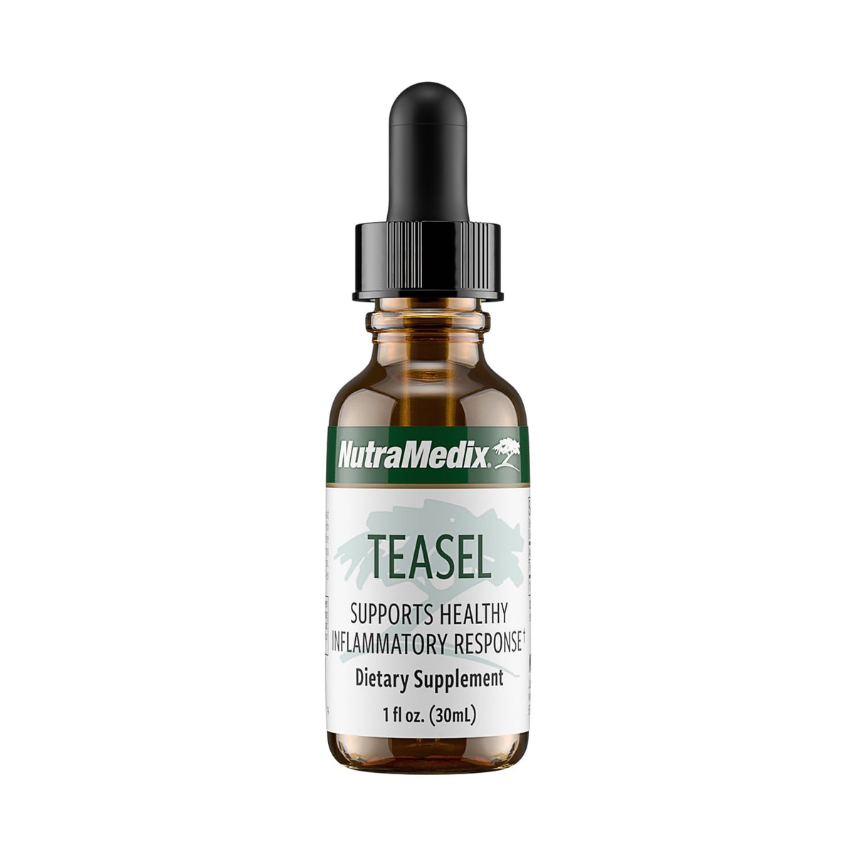 NutraMedix frasco Teasal frontal mostrando diseño y conveniencia
