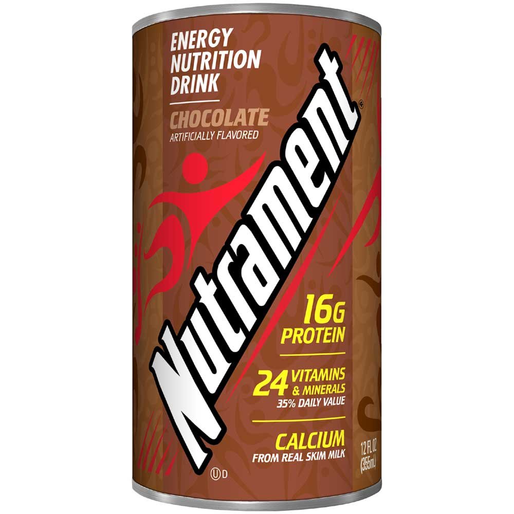 Nutrament lata frente mostrando etiqueta clara y beneficio práctico