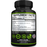 NUTRAMODE botella con hojas de té verde enfatizando contenido de EGCG