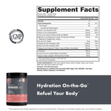 NutraOne HydrateOne bebida preparada en vaso refrescante con sabor sandía