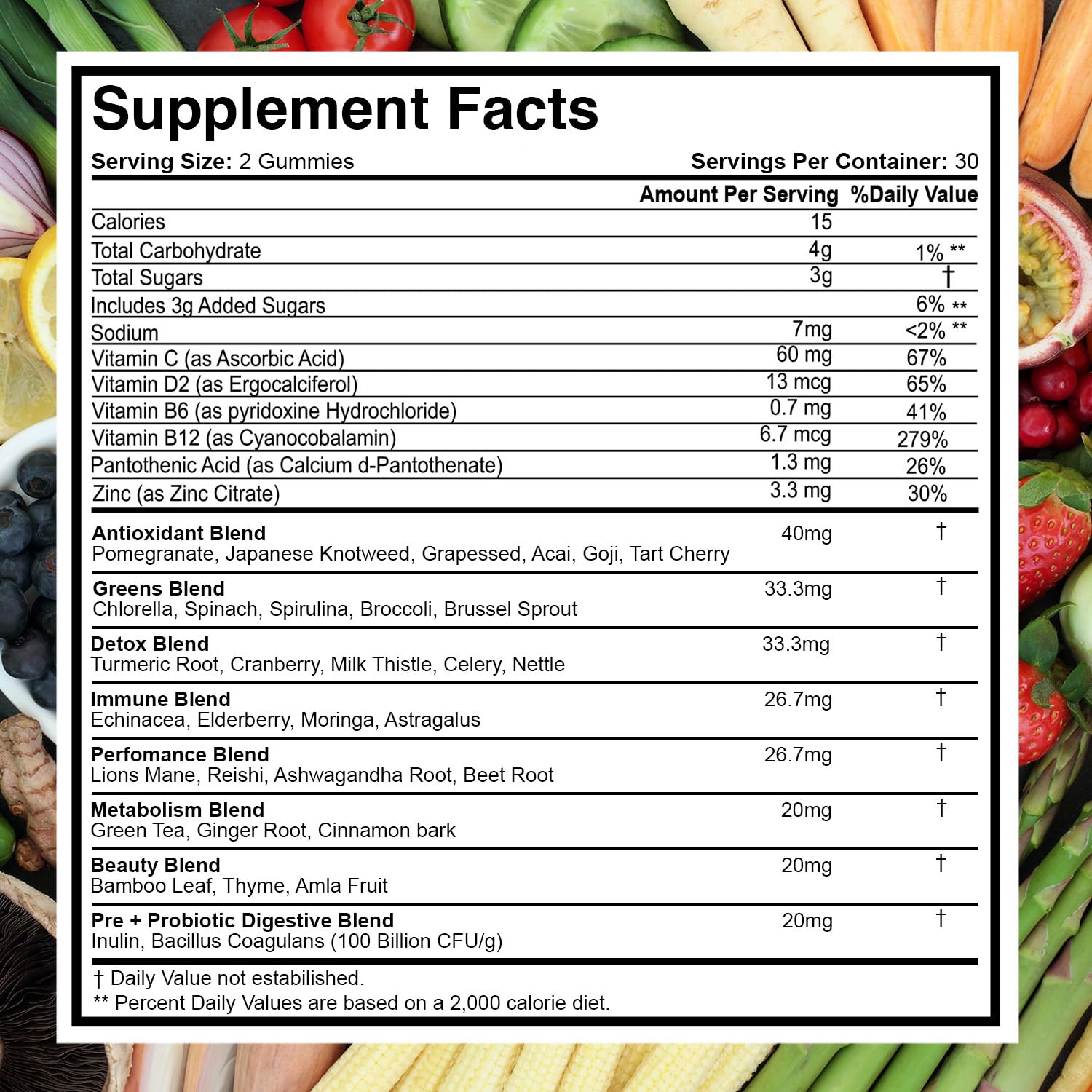 Etiqueta NutraPath con información nutricional y lista de ingredientes clara y legible