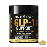 NutraPep envase frontal que muestra la fórmula GLP-1 y beneficios visibles
