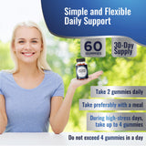 NutraPep gominolas junto a una taza y agenda para uso diario práctico