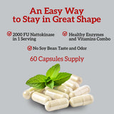 NutraPep ingredientes sobre mesa mostrando nattokinase y serrapeptase juntos