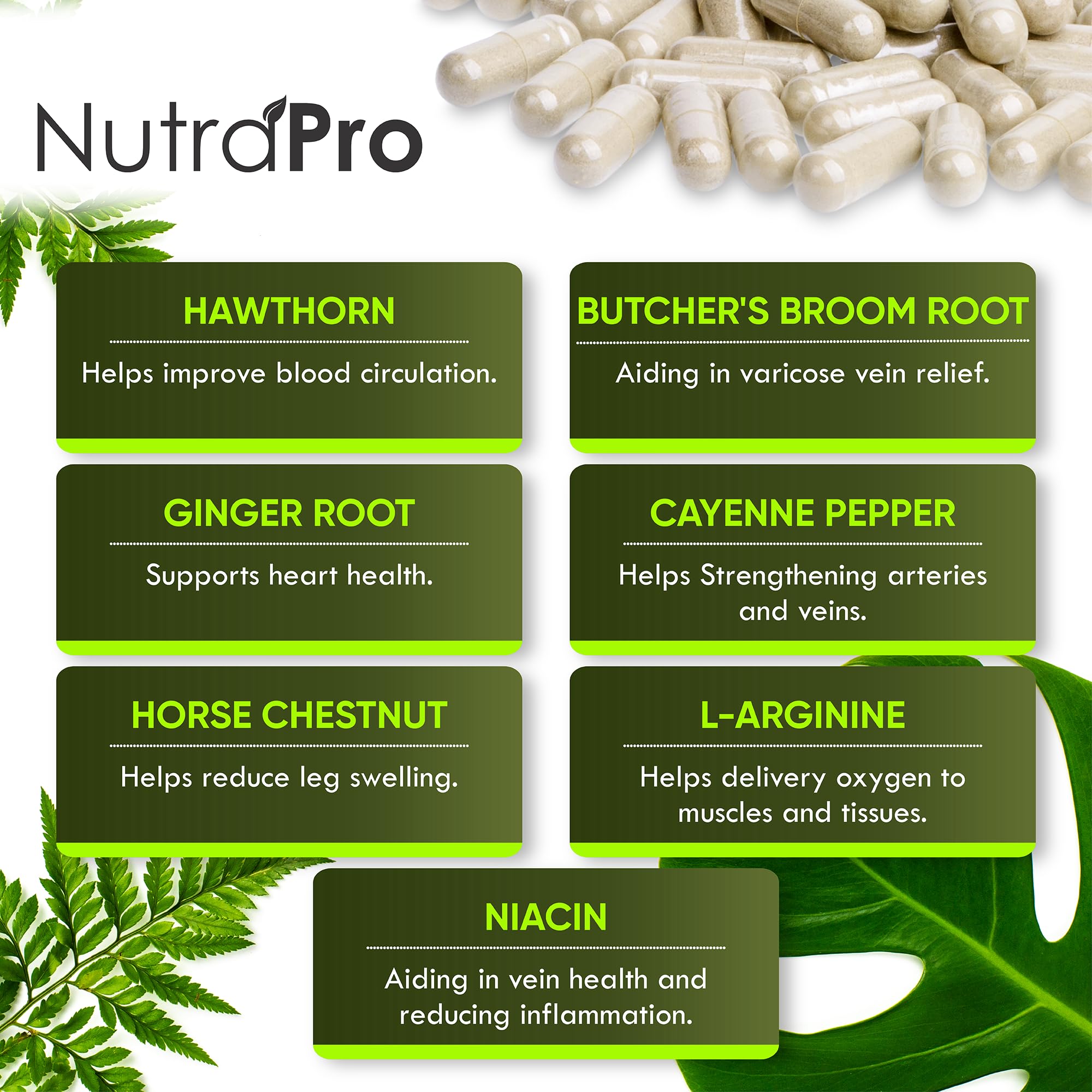 NutraPro cápsula junto a una mano para comparar tamaño y dosis clara