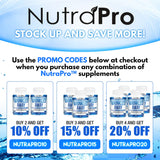 NutraPro etiqueta nutricional con ingredientes y recomendaciones claras