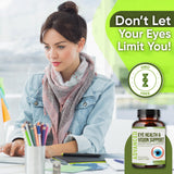 NutraPro suplemento usado frente a pantalla para aliviar fatiga visual