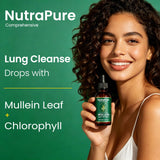 Nutrapure detalle de la etiqueta que resalta ingredientes orgánicos